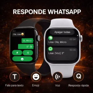 Smartwatch Microwear W11G 2GB Série 11 GPS Whatsapp A Prova D'água - Imagem 6