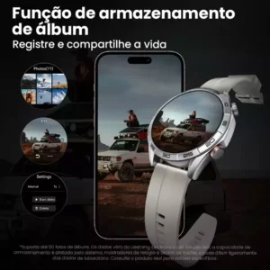 Smartwatch Haylou Solar 5 Amoled NFC A Prova Dagua Lançamento Cor Sortida Branca ou Preta - Imagem 6
