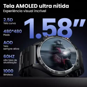 Smartwatch Haylou Solar 5 Amoled NFC A Prova Dagua Lançamento Cor Sortida Branca ou Preta - Imagem 3