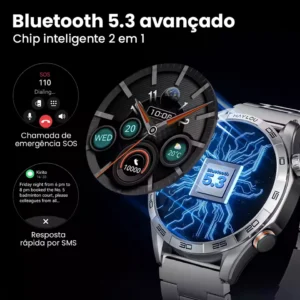 Smartwatch Haylou Solar 5 Amoled NFC A Prova Dagua Lançamento Cor Sortida Branca ou Preta - Imagem 8