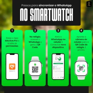 Smartwatch Microwear S11 Mini 42mm Série 11 Whatsapp - Imagem 4