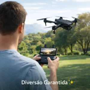 Drone Al-2725 Dobrável Câmera 4K WiFi FPV Preto 2 Baterias - Imagem 6