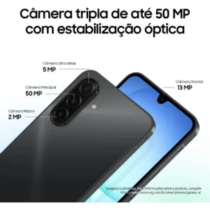 Celular Samsung Galaxy A17 Com Ia, 128gb, 4gb Ram, Câm De 50mp, Tela De 6.7 , Nfc, Ip54 - Cinza - Imagem 3