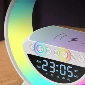 Luminaria G-Speaker Multifuncional Smart Station Led Caixa De Som Relógio - Imagem 3