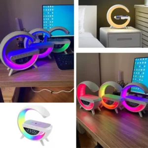 Luminaria G-Speaker Multifuncional Smart Station Led Caixa De Som Relógio - Imagem 4